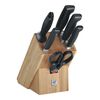 **** Four Star, 7-pz., Set di coltelli con ceppo, naturale, small 1