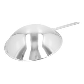 Wok fondo tondo - 36 cm, 18/10 acciaio inossidabile