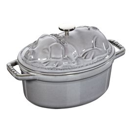 Cocotte Svinelåg 17 cm / 1 l, Oval, Grafitgrå, Støbejern