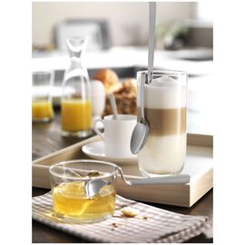 6-st, Latte Macchiato sked set, Silver