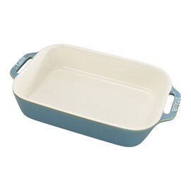 Plat à four 27 cm, Rectangulaire, Turquoise antique