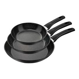 Set de 3 poêles, aluminium, Revêtement antiadhésif en céramique