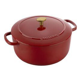 Cocotte 24 cm / 4 l, Rond, Rood