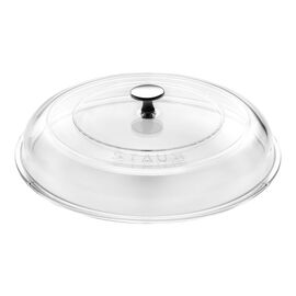 28 cm, Coperchio bombarto, trasparente