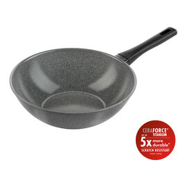 Wok, 28 cm, Aluminium, Titanverstärkte keramische Antihaftbeschichtung