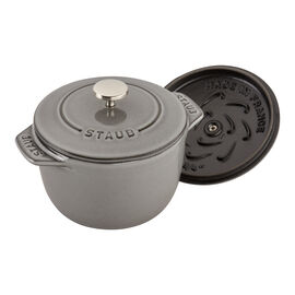 12 cm round Cast iron Rice Cocotte graphite-grey