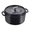 La Cocotte, Cocotte Buster+Punch 28 cm, rund, Schwarz, Gusseisen, small 1