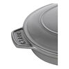 Specialities, Ofenform mit Deckel 23 cm, oval, Graphit-Grau, Gusseisen, small 3