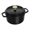 La Cocotte, Cocotte 16 cm, redondo, Preto, Ferro fundido, small 1