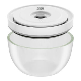 Lot de bols sous vide S/M/L / 6-pcs, Verre, transparent-blanc