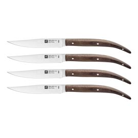 Set da bistecca liscio - 4-pz., marrone