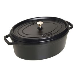 Cocotte 37 cm / 8 l, Oval, Noir