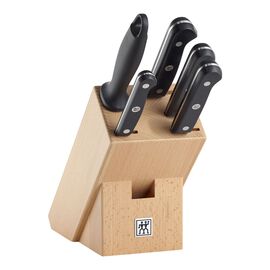 6-pcs, Knife block set, natural