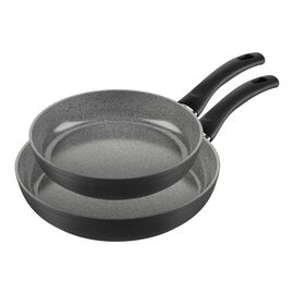 Set de 2 poêles, aluminium, Revêtement antiadhésif en céramique