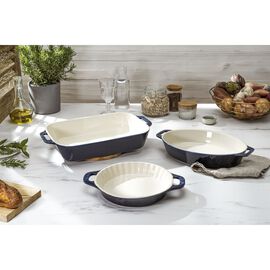 Mixed Baking Dish Set Dark Blue 3 Piece