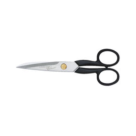 Tijera doméstica 16 cm, Acero inoxidable, Negro