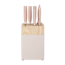 7 Piece, Knife block set, pink