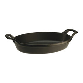 Plat à four , Oval, Noir