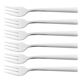 6-st, Set med tårtgafflar, Silver