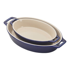 2-pc, Baking Dish Set, dark blue