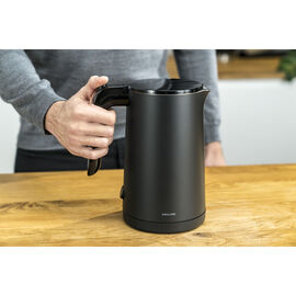 Waterkoker, 1 l, Zwart