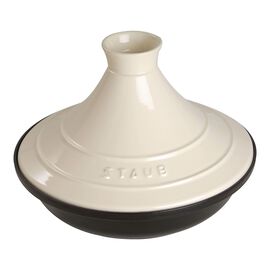 28 cm Cast iron Tajine cream