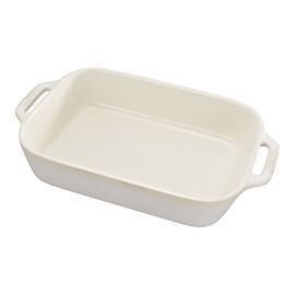Plat à four 27 cm, Rectangulaire, Blanc ivoire