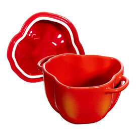 Cocotte 11 cm, pimenta, Vermelho alaranjado, Cerâmica