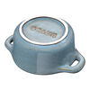 Ceramique, Mini cocotte 10 cm, redondo, Turquesa antigo, Cerâmica, small 3