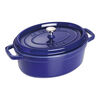 La Cocotte, Cocotte 33 cm, oval, Azul escuro, Ferro fundido, small 2