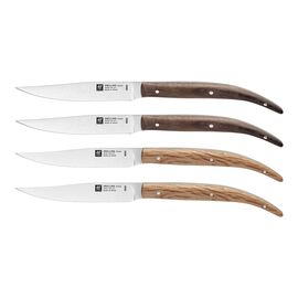 Set da bistecca liscio - 4-pz., marrone