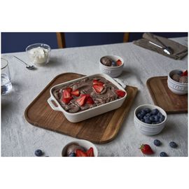 Conjunto para forno S/M/L 3-pçs, Branco marfim