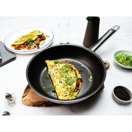 24 cm 18/10 Stainless Steel Frying pan silver-black