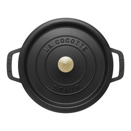 Cocotte 24 cm / 3,7 l, Rond, Noir