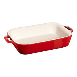 Plat à four 20 cm, Rectangulaire, Cerise