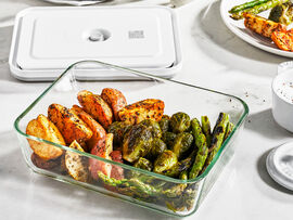 VAKUUM BOX SET, L / 2-ST, GLAS / PLAST